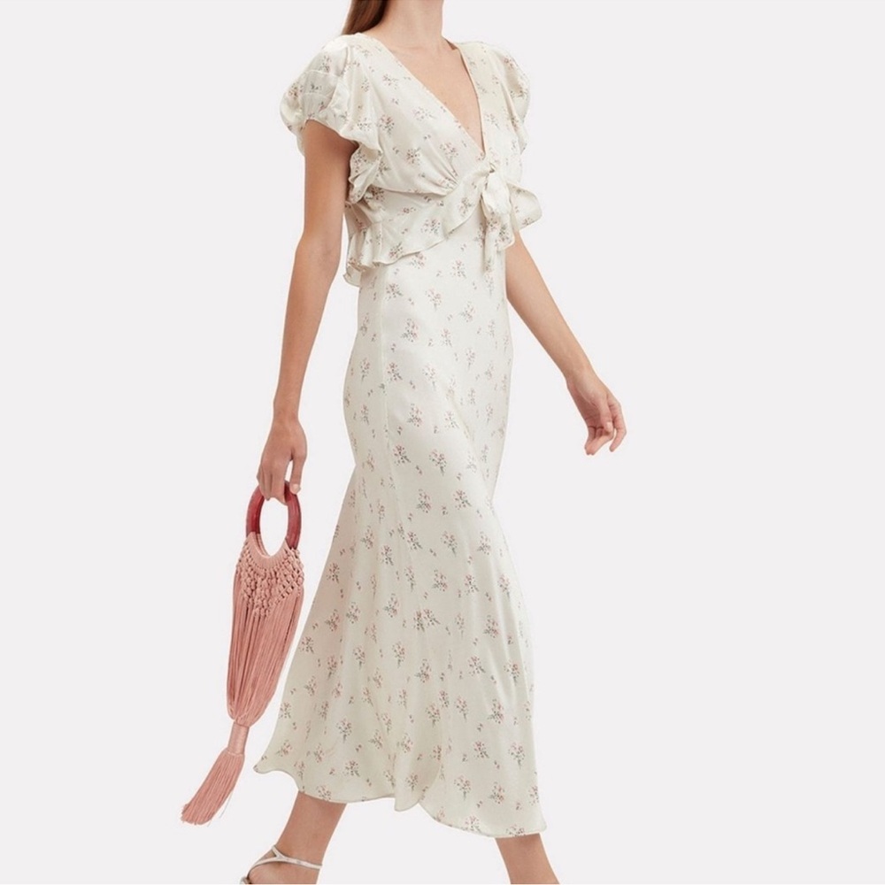 Loveshackfancy Lillian silk dress size 2